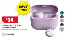 Harvey Norman JLab GO Air POP True Wireless Earbuds offer