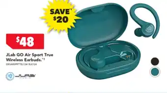 Harvey Norman JLab GO Air Sport True Wireless Earbuds offer