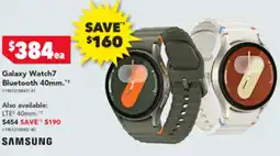 Harvey Norman Galaxy Watch7 Bluetooth 40mm offer