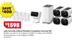 Harvey Norman eufy Security Indoor/Outdoor Complete Security Kit offer