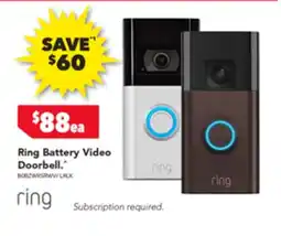 Harvey Norman Ring Battery Video Doorbell offer