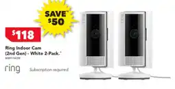 Harvey Norman Ring Indoor Cam (2nd Gen) - White 2-Pack offer