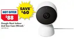 Harvey Norman Google Nest Indoor 2nd Gen Cam (Wired) offer