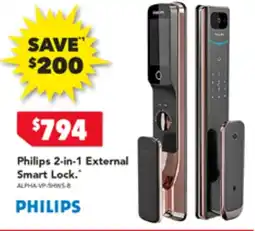 Harvey Norman Philips 2-in-1 External Smart Lock offer