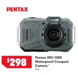 Harvey Norman Pentax WG-1000 Waterproof Compact Camera offer