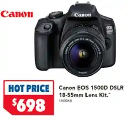 Harvey Norman Canon EOS 1500D DSLR 18-55mm Lens Kit offer