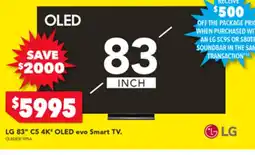 Harvey Norman LG 83" C5 4K' OLED evo Smart TV offer