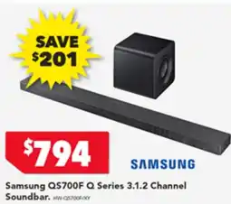 Harvey Norman Samsung QS700F Q Series 3.1.2 Channel Soundbar offer