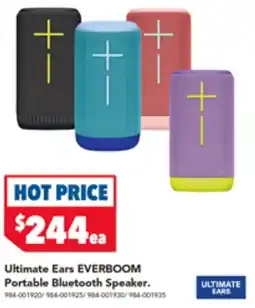 Harvey Norman Ultimate Ears EVERBOOM Portable Bluetooth Speaker offer