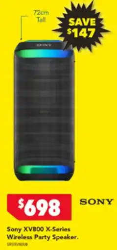 Harvey Norman Sony XV800 X-Series Wireless Party Speaker offer