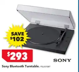 Harvey Norman Sony Bluetooth Turntable offer