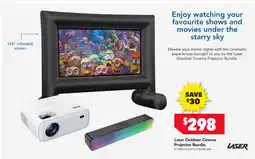 Harvey Norman Laser Outdoor Cinema Projector Bundle offer