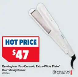 Harvey Norman Remington 'Pro-Ceramic Extra-Wide Plate' Hair Straightener offer