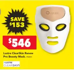 Harvey Norman Lustre ClearSkin Renew Pro Beauty Mask offer