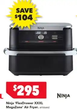 Harvey Norman Ninja 'FlexDrawer XXXL MegaZone' Air Fryer offer
