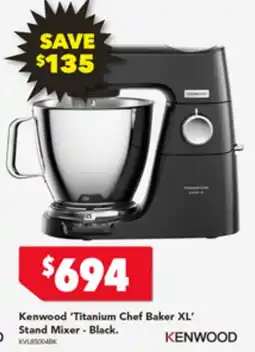 Harvey Norman Kenwood 'Titanium Chef Baker XL' Stand Mixer - Black offer