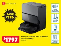 Harvey Norman Roborock 'S8 MaxV Ultra Al' Robotic Vacuum and Mop offer