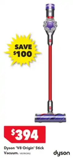 Harvey Norman Dyson 'V8 Origin' Stick offer