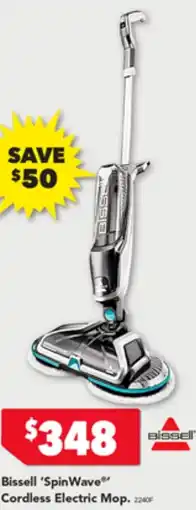 Harvey Norman Bissell Spin Wave Cordless Electric Mop offer