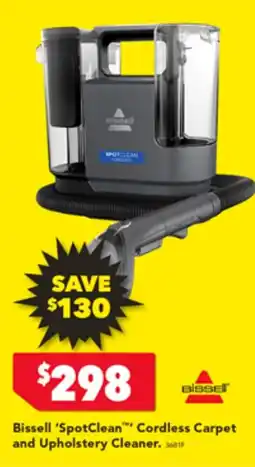 Harvey Norman Bissell SpotClean Cordless Carpet and Upholstery Cleaner offer