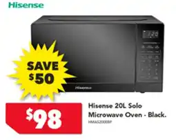 Harvey Norman Hisense 20L Solo Microwave Oven - Black offer
