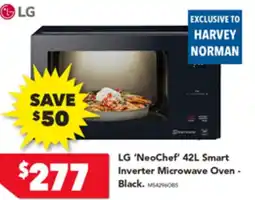Harvey Norman LG 'NeoChef' 42L Smart Inverter Microwave Oven- Black offer
