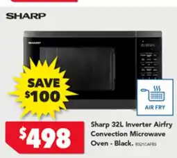 Harvey Norman Sharp 32L Inverter Airfry Convection Microwave Oven - Black. RIZICAFES offer