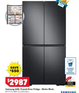 Harvey Norman Samsung 648L French-Door Fridge - Matte Black. offer