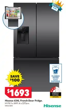 Harvey Norman Hisense 634L French-Door Fridge offer