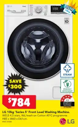 Harvey Norman LG 10kg 'Series 5' Front Load Washing Machine offer