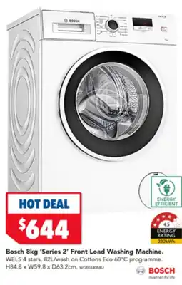 Harvey Norman Bosch 8kg 'Series 2' Front Load Washing Machine. offer