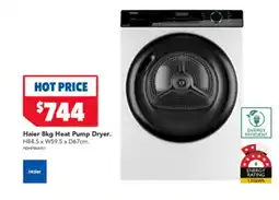 Harvey Norman Haier 8kg Heat Pump Dryer offer