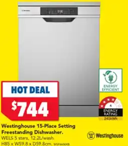 Harvey Norman Westinghouse 15-Place Setting Freestanding Dishwasher offer