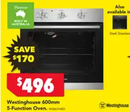 Harvey Norman Westinghouse 600mm 5-Function Oven offer