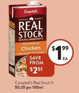 Foodworks Campbell's Real Stock offer