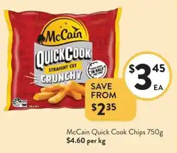 Foodworks McCain Quick Cook Chips offer