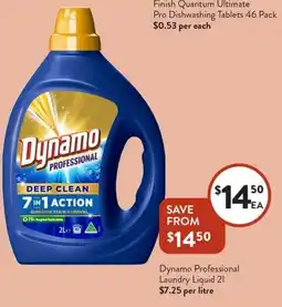 Foodworks Dynamo Professional Laundry Liquid offer