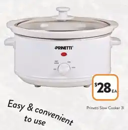 Foodworks Prinetti Slow Cooker offer