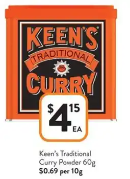 Foodworks Keen's Traditional Curry Powder offer