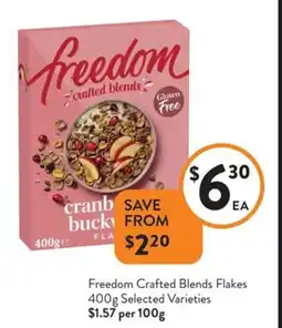 Foodworks Freedom Crafted Blends Flakes Selected Varieties offer