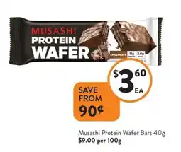 Foodworks Musashi Protein Wafer Bars offer