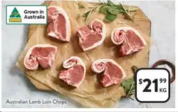 Foodworks Australian Lamb Loin Chops offer
