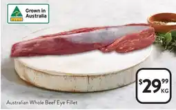Foodworks Australian Whole Beef Eye Fillet offer