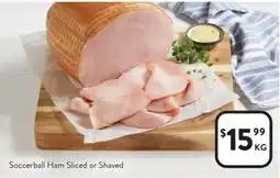 Foodworks Soccerball Ham Sliced or Shaved offer