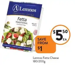 Foodworks Lemnos Fetta Cheese offer