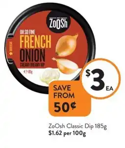 Foodworks Zoosh Classic Dip offer