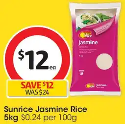 Coles Sunrice Jasmine Rice offer
