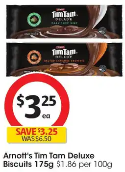 Coles Arnott's Tim Tam Deluxe Biscuits offer