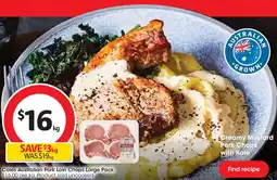 Coles Coles Australian Pork Loin Chops Large Pack offer