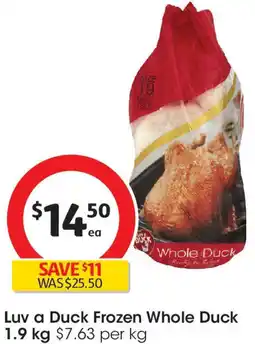 Coles Luv a Duck Frozen Whole Duck offer